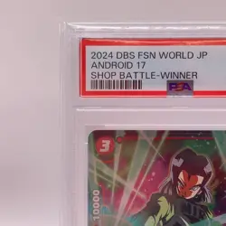 Android 17 Dragon Ball Super Card Game Shop Battle Promo Rare PSA 10 FS01-06 - Image 4