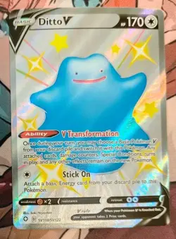 2021 Pokemon SWSH Shining Fates Ditto V Shiny Vault #SV118/SV122- NM - Image 1