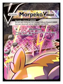 Pokemon Morpeko V-Union 4 Card Set SWSH287 SWSH288 SWSH289 SWSH290 Promo NM/Mint - Image 1