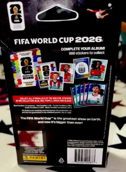 2026 Panini FIFA World Cup Soccer Sticker Cards Hanger Box NEW SEALED - Image 4