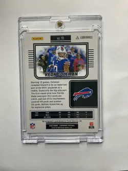 2025 Panini Luminance Gold #10 Keon Coleman Auto /100 Bills - Image 2