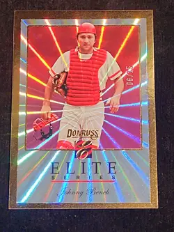 Johnny Bench Gold 06/15, 2026 Elite Series, Panini Donruss Baseball, #14, Reds - Image 1