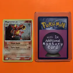 Magmortar Holo Rare LP 12/123 Pokemon Card Mysterious Treasures DP 012/123 - Image 1