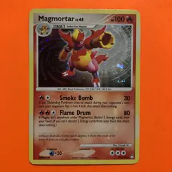 Magmortar Holo Rare LP 12/123 Pokemon Card Mysterious Treasures DP 012/123 - Image 2