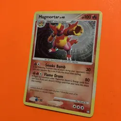 Magmortar Holo Rare LP 12/123 Pokemon Card Mysterious Treasures DP 012/123 - Image 3