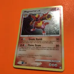 Magmortar Holo Rare LP 12/123 Pokemon Card Mysterious Treasures DP 012/123 - Image 4