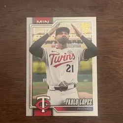 Pablo Lopez Golden Mirror 2026 Topps Series 2 #509 SP Minnesota Twins - Image 1