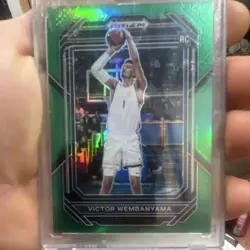 Panini 2023 Prizm Draft Picks Victor Wembanyama Rookie Green Prizm #2 - Image 1