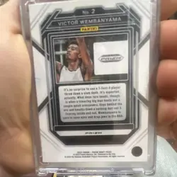 Panini 2023 Prizm Draft Picks Victor Wembanyama Rookie Green Prizm #2 - Image 2