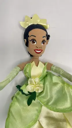 Disney Princess and The Frog Plush Tiana Doll Soft Toy Green Dress *Small - Image 3