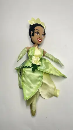 Disney Princess and The Frog Plush Tiana Doll Soft Toy Green Dress *Small - Image 4