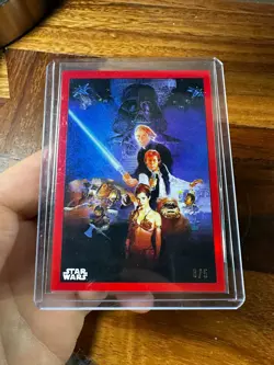 2019 Star Wars Topps Chrome Legacy Return of the Jedi Poster Red /5 SSP - Image 1