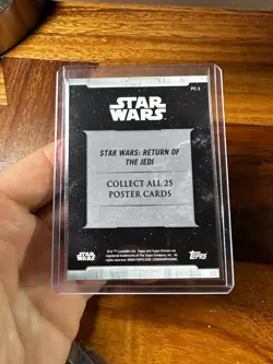 2019 Star Wars Topps Chrome Legacy Return of the Jedi Poster Red /5 SSP - Image 2
