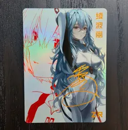 FANTASY SHRINE Neon Genesis Evangelion REI AYANAMI Otaku NGE Holo Card ZR110 - Image 1