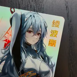 FANTASY SHRINE Neon Genesis Evangelion REI AYANAMI Otaku NGE Holo Card ZR110 - Image 2