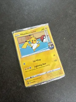 Pikachu On the Ball Card 001/005 UK Exclusive, New and Sealed - Image 1