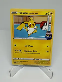 Pikachu On the Ball UK Exclusive Card 001/005 - Image 1