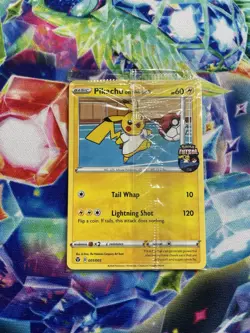 Pikachu On the Ball UK Exclusive Card 001/005 Sealed - Image 1