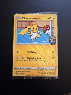 Pikachu On the Ball UK Exclusive Card 001/005 - Sealed - Image 1