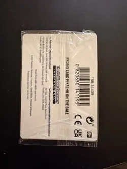 Pikachu On the Ball UK Exclusive Card 001/005 - Sealed - Image 2