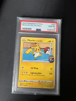 Pokemon Pikachu TCG On the Ball Promo Card 001/005 UK Exclusive PSA 10 - Image 1