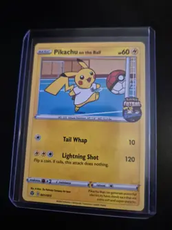 Pikachu On the Ball UK Exclusive Card 001/005 - Image 1