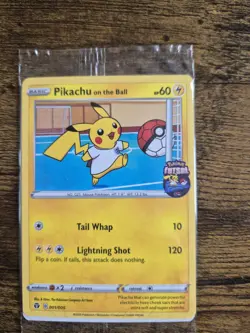 Pokemon Pikachu TCG On the Ball Promo Card 001/005 UK Exclusive, Sealed - Image 1