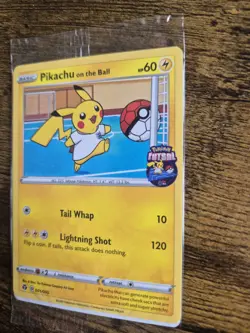 Pokemon Pikachu TCG On the Ball Promo Card 001/005 UK Exclusive, Sealed - Image 4