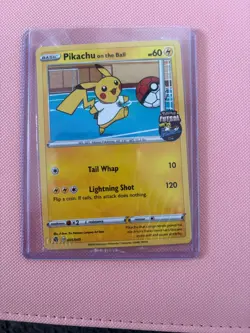 Pokemon Pikachu TCG On the Ball Promo Card 001/005 UK Exclusive, Sealed - Image 1