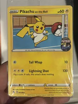 Pikachu On the Ball UK Exclusive Card 001/005 - Sealed - Image 3