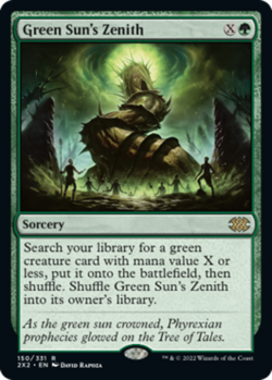 mtg magic Green Sun's Zenith ENGLISH doubles masters 2022 Zenith de Vertsoleil - Image 1