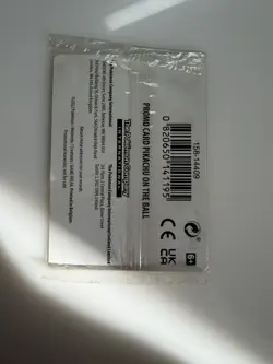 Pikachu On the Ball UK Exclusive Card 001/005 - Sealed - Image 2