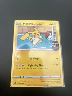 Pikachu On the Ball UK Exclusive Card 001/005 - Sealed - Image 1