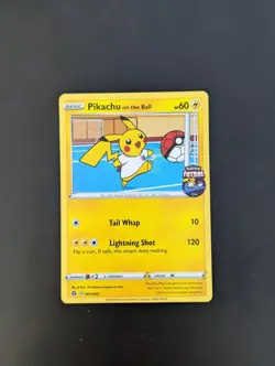 Pikachu On the Ball UK Exclusive Card 001/005 Pokemon NM - Image 1