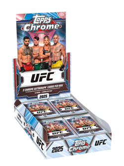 2025 TOPPS CHROME UFC HOBBY 12-BOX CASE (24 AUTOs) MMA Mixed Martial Arts New - Image 2