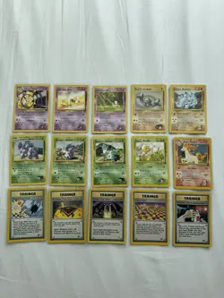 Pokemon TCG Gym Challenge Heroes Bundle Joblot Vintage Cards No Duplicates X15 - Image 1