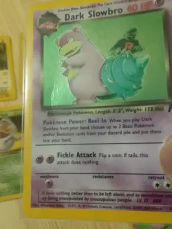Vintage Pokemon cards rare lot Team Rocket Dark Slowbro Vileplume Raichu - Image 2