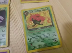Vintage Pokemon cards rare lot Team Rocket Dark Slowbro Vileplume Raichu - Image 4