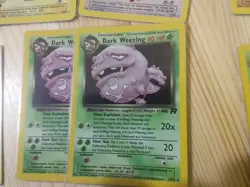 Vintage Pokemon cards rare lot Team Rocket Dark Slowbro Vileplume Raichu - Image 5