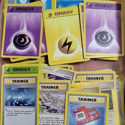 Vintage Pokemon TCG EX Mixed Lot Energy & Trainer Cards English - Image 1