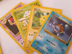 Vintage Pokemon Card Lot 10 Cards WOTC 1995-1999 Includes Rare - Image 1