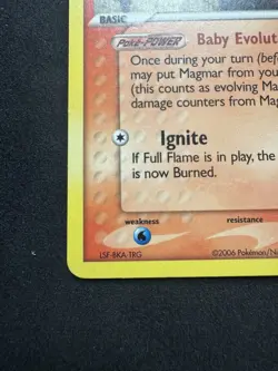 Magby 58/92 EX Legend Maker Vintage Pokemon TCG Cards Yuka Morii - Image 4