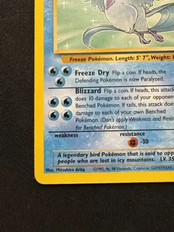 Articuno 17/62 Fossil Regular Non Holo Rare Vintage WOTC Pokemon TCG Cards 1999 - Image 4