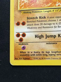 Hitmonlee 22/62 Fossil Regular Non Holo Vintage WOTC Pokemon TCG Cards 1999 - Image 4