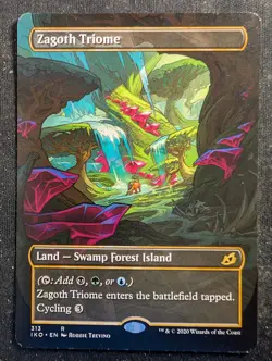 Zagoth Triome - Showcase Borderless - Ikoria: Lair of Behemoths (MTG) - Image 1