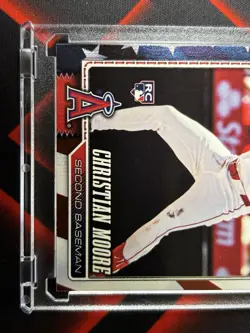 Topps 2026 Series One Patriotic Christian Moore Rookie Card LA Angels #29/76 - Image 2