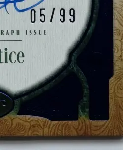 2026 Topps Tier One David Justice Prime Performers PPA-DJ SSP On Card Auto /99 - Image 3