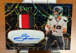 2025 Select Graham Mertz RPA Black Disco 1/1 One Of One Auto Patch Rookie RC - Image 1