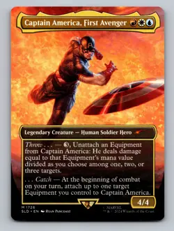 Captain America, First Avenger (Rainbow Foil) M Secret Lair Drop Series 1726 NM - Image 1