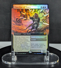 MTG Emeritus of Truce EXTENDED ART FOIL NM Strixhaven SOS #0309 - Image 1